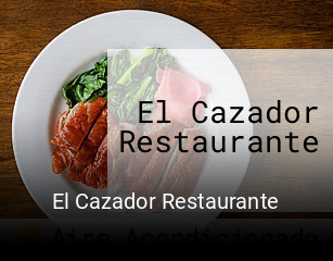 El Cazador Restaurante plan de apertura