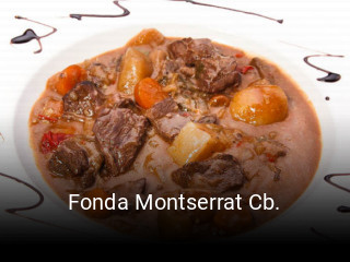 Fonda Montserrat Cb. horario comercial