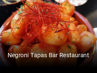 Negroni Tapas Bar Restaurant abrir