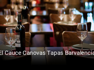 El Cauce Canovas Tapas Barvalencia horario comercial