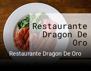 Restaurante Dragon De Oro plan de apertura