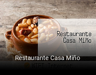 Restaurante Casa Miño plan de apertura