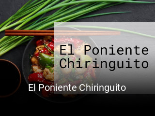 El Poniente Chiringuito horario de apertura