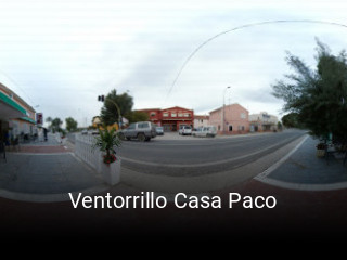 Ventorrillo Casa Paco plan de apertura