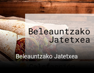 Beleauntzako Jatetxea abrir