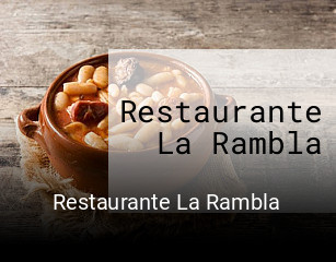 Restaurante La Rambla plan de apertura