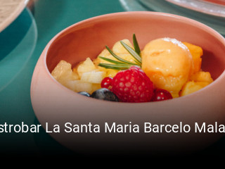 Gastrobar La Santa Maria Barcelo Malaga horario de apertura