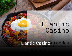 L'antic Casino horario comercial