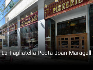 La Tagliatella Poeta Joan Maragall plan de apertura