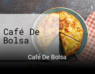 Café De Bolsa horario comercial