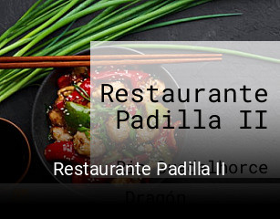 Restaurante Padilla II horario de apertura