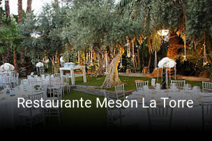 Restaurante Mesón La Torre plan de apertura