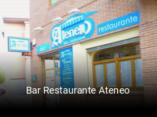 Bar Restaurante Ateneo horario comercial