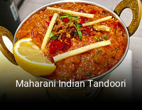 Maharani Indian Tandoori horario de apertura