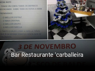 Bar Restaurante 'carballeira plan de apertura