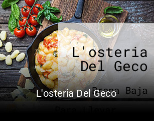 L'osteria Del Geco horario comercial