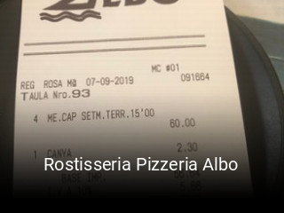 Rostisseria Pizzeria Albo abrir