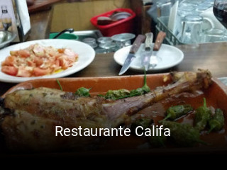 Restaurante Califa horario comercial