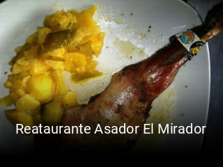 Reataurante Asador El Mirador horario comercial