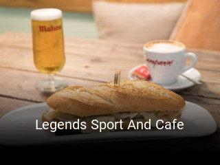 Legends Sport And Cafe plan de apertura