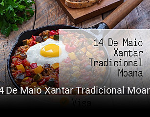 14 De Maio Xantar Tradicional Moana horario comercial